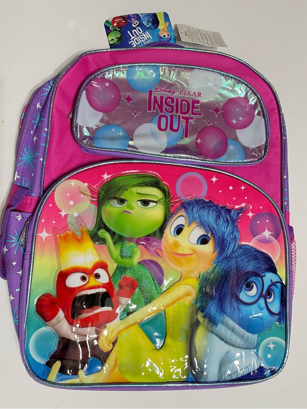 Disney inside out 16 inch Large Backpack School Bag Girls Bag,New With Tag!